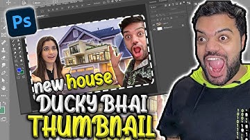 How to make Ducky Bhai Thumbnail | Adobe Photoshop | Designer rafay |