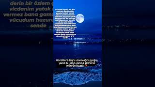 Ay Gibi Parlayarak Hayatıma Girdin, Aramıza Giren Kara Bulutlar Arkasında Kaybolup Gittin 🌹