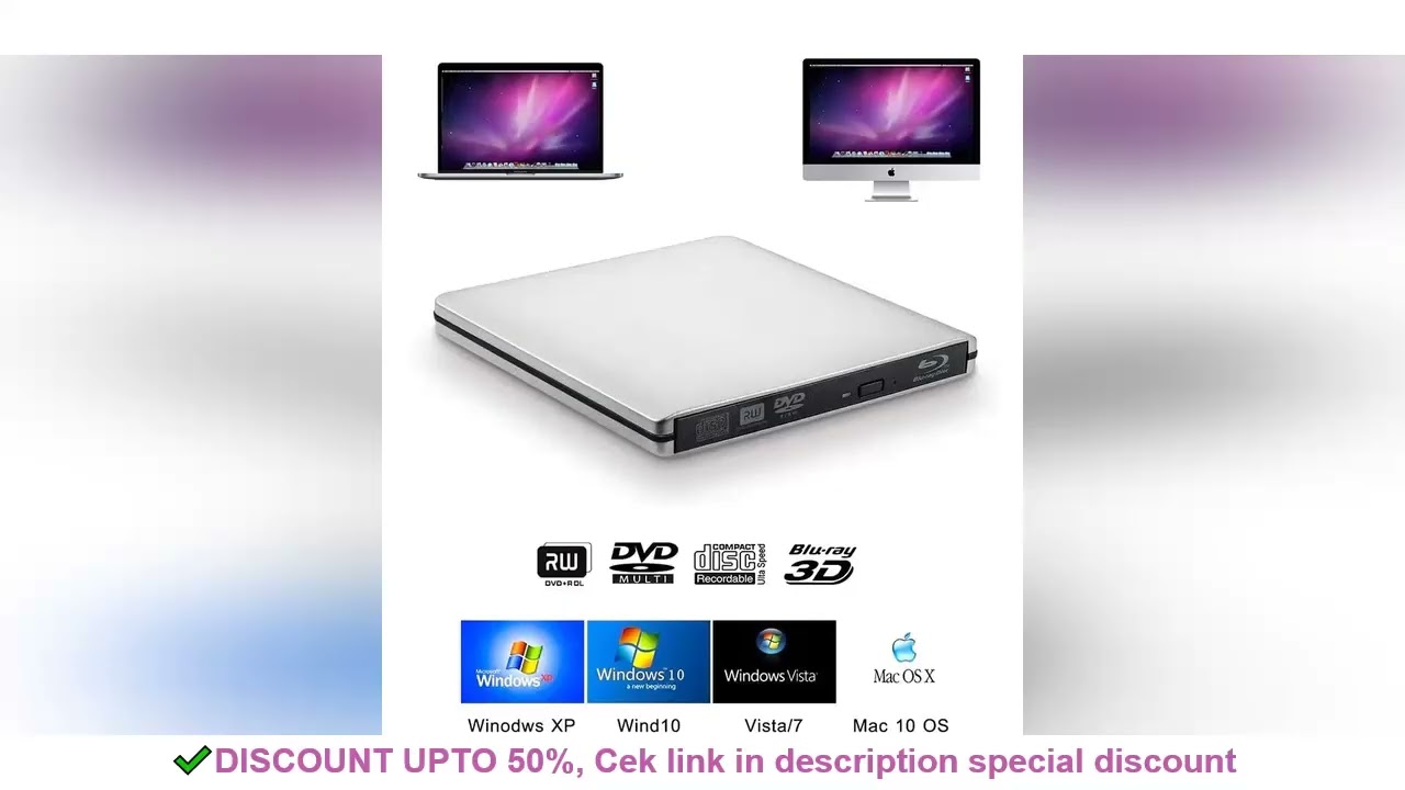 UHD 4K Blu-Ray Burner USB3.0 External Optical DVD Drive Recorder BD-RE/ROM 3D Blu-Ray Players