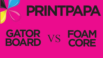PrintPapa - Gator Board VS Foamcore