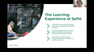 Undergraduate Programs & Certificates - Tulane SoPA Digital Open House