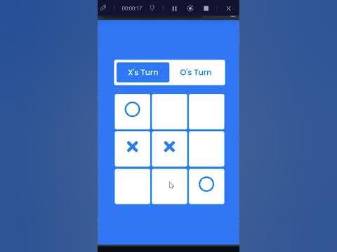Tic Tac Toe Game using HTML CSS & JavaScript - YouTube