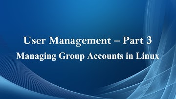 Managing Group Accounts in Linux (Tamil)