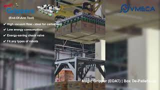 Vmeca Magic Gripper End-Of-Arm Tool Box Depalletizing