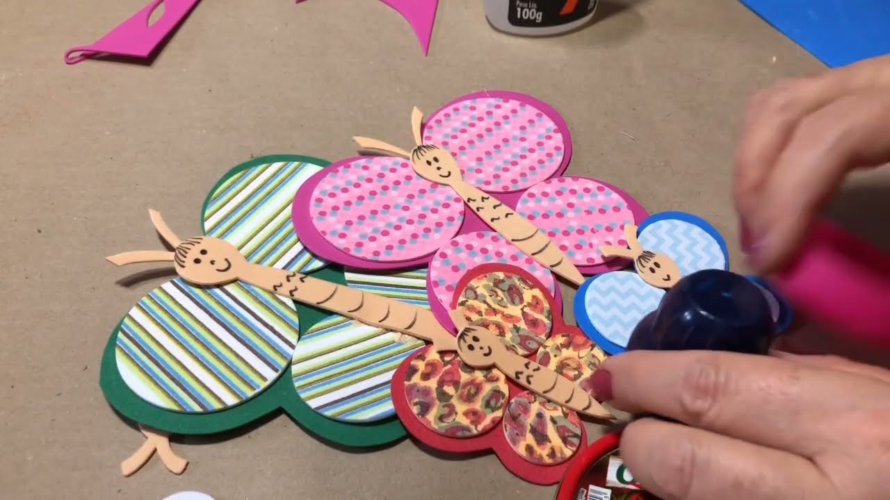 Como fazer aplique de BORBOLETA com EVA