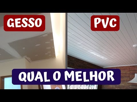 Forro de gesso ou PVC: vantagens e desvantagens de cada um