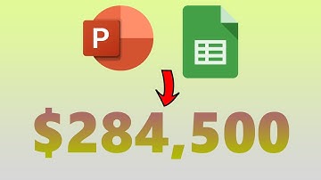 Make money from powerpoint presentation on fiverr - Google sheets