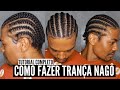 TUTORIAL COMO FAZER TRANÇA NAGÔ (TRANÇA RAIZ) EM QUALQUER TIPO DE CABELO |Jhonatan Caetano