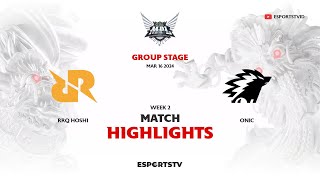 RRQ Hoshi vs ONIC HIGHLIGHTS MPL ID S13 | ONIC VS RRQ