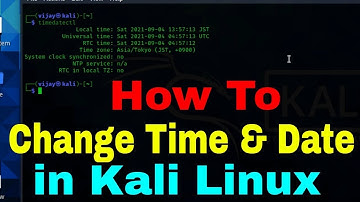 how to change date and time in kali Linux