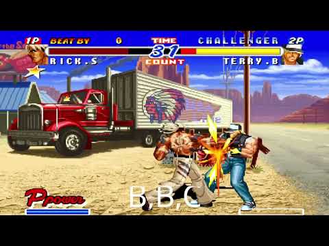 Real Bout Fatal Fury 2: The Newcomers - Rick Strowd combos