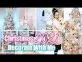 DECORATE WITH ME - FOR SMALL SPACES | CHRISTMAS 2021| collaboration | nail studio Christmas decor