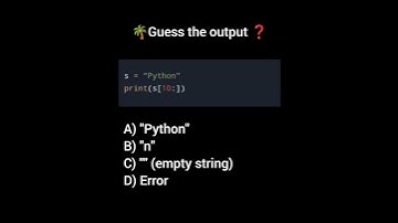 guess the output #coding #pythonquiz #python #pythonprogramming
