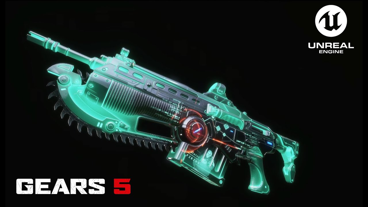 UNREAL ENGINE 4 - Gears of War Weapon Skin 'Targeting Monitor'