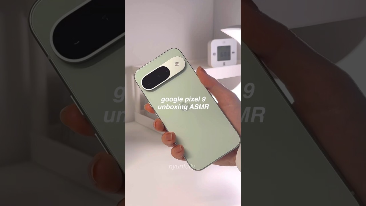 ASMR Google pixel 9 unboxing | aesthetic video | camera test | wintergreen 