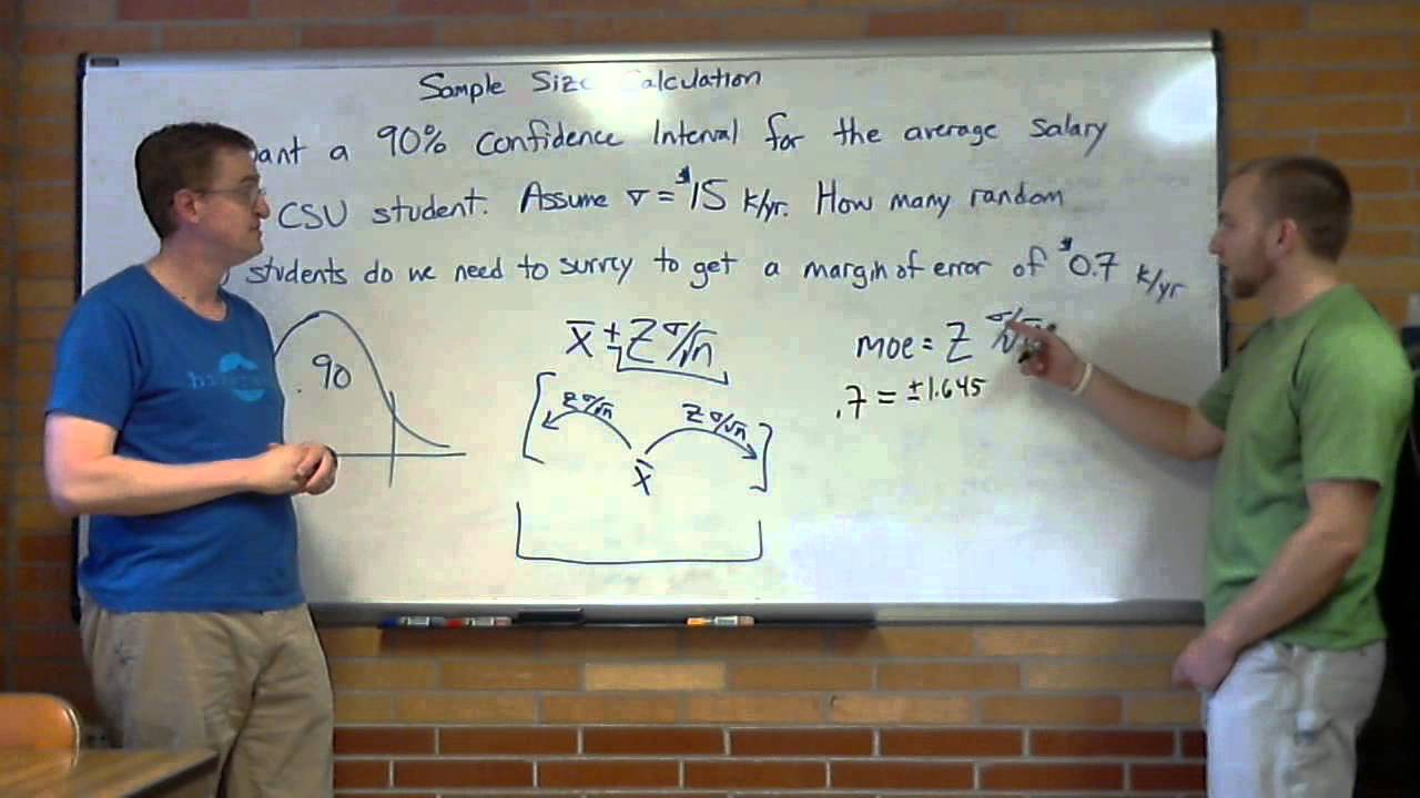 Sample Size Calculation Youtube