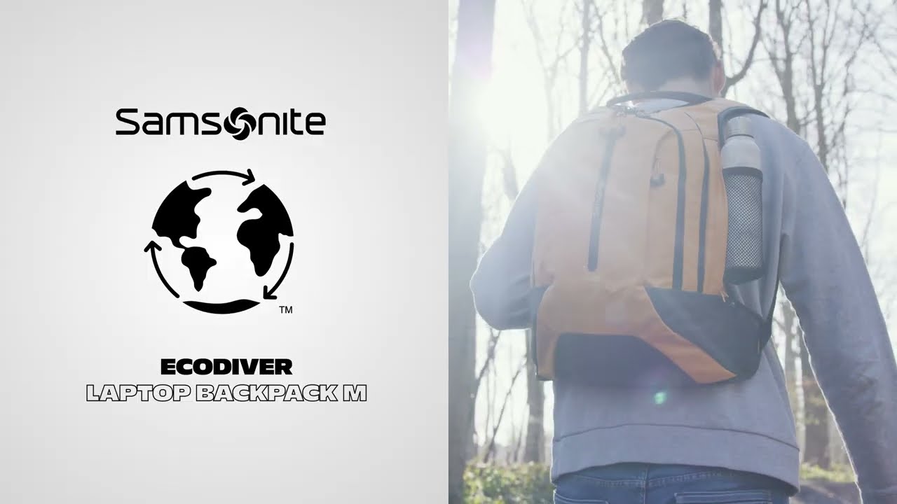 ECODIVER - Urban Laptop Backpack M USB - YouTube