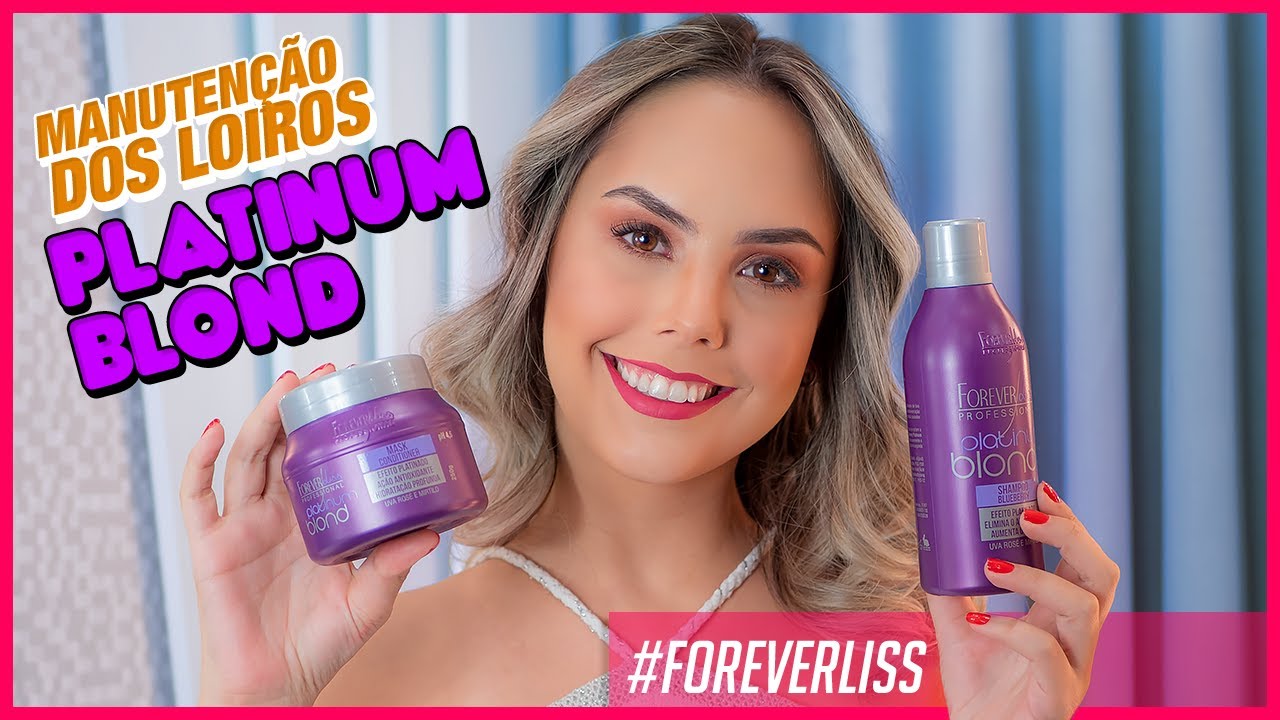 Manutenção do Loiro Platinado com Platinum Blond Forever Liss