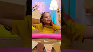 🎈 Cardboard hot air balloon = BEST room decor! Try it NOW! 🌟🏡 #Shorts #Kids