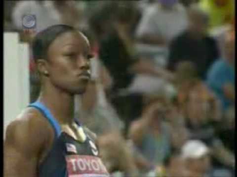 Carmelita Jeter the new fastest woman of the world...