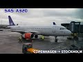SAS 🇸🇪🇩🇰🇳🇴 A320 COPENHAGEN→STOCKHOLM