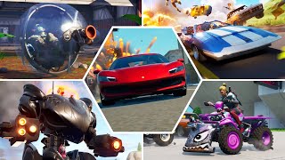 Evolution of Vehicles in All Fortnite Trailers & Cutscenes