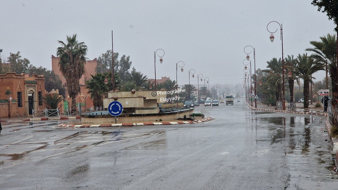 تنغير أمطار الخير مع ثلوج خفيفة 