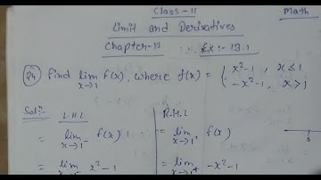 Class 11 ll Chapter Limit and Derivatives Ex :- 13.1 ll Question no.24 Answer