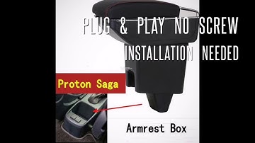 Proton saga vvt 2016 oem 7 usb double layer adjustable cushion arm rest
