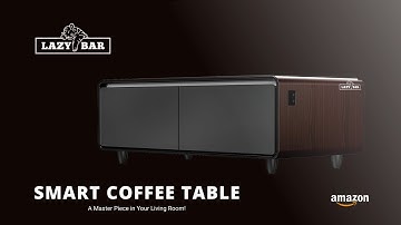 smart coffee table with refrigerator