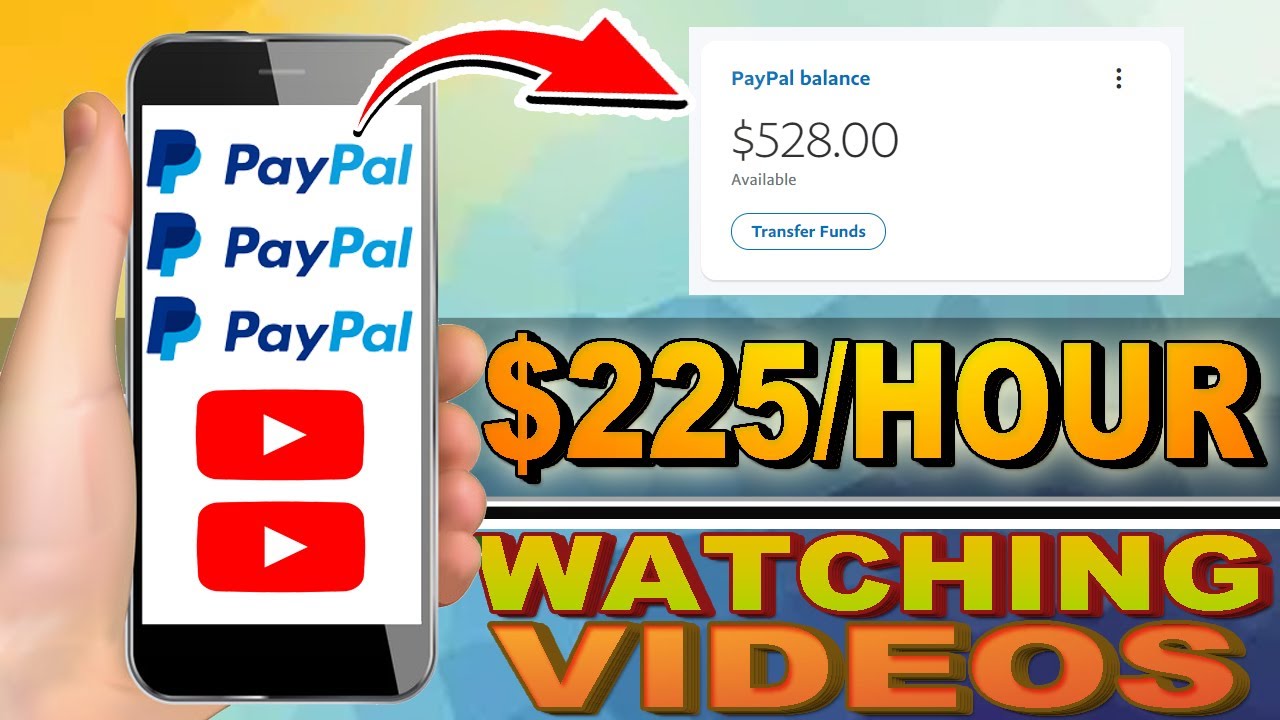 How To Earn PayPal Money By Watching Videos Online (Make 225 Every Hour) Free PayPal Money