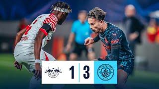 Highlights | Leipzig 1-3 City! | Uefa Champions League | ALVAREZ AND DOKU LATE SHOW GIVES CITY WIN