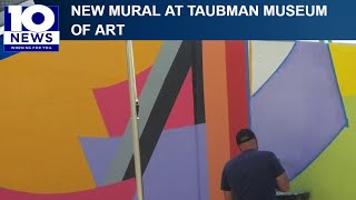 New mural going up near the Taubman Museum of Art