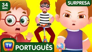 Os ladrões de bicicleta (Coleção) | Ep. 14 | ChuChu TV Ovos Surpresa da Polícia