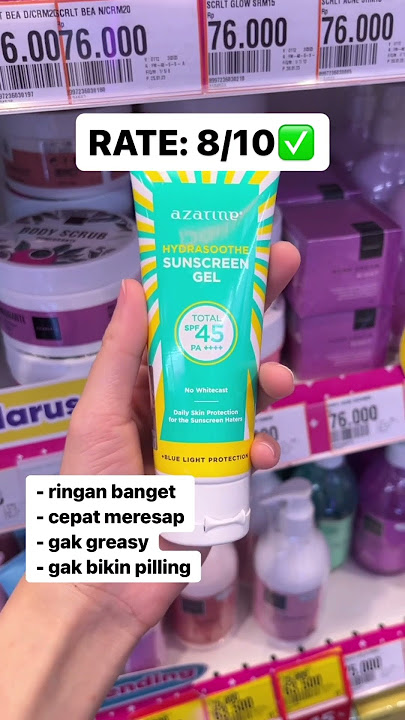 RATING SEMUA SUNSCREEN YANG ADA DI GUARDIAN✨(Berdasarkan pengalaman aku sendiri)