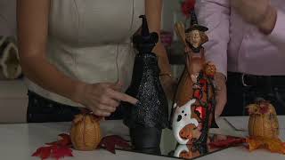 Home Reflections Witch Luminary with Flameless Candle & Timer on QVC