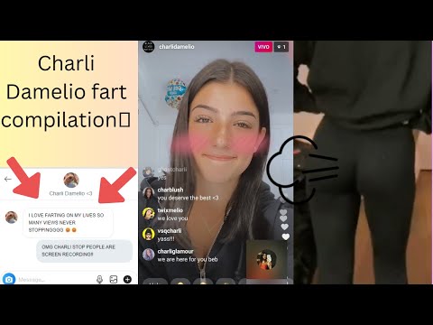 CHARLI DAMELIO FARTING ON INSTAGRAM LIVE ( SUPER STINKY, SAYS SHE WILL NEVER STOP!! ) (FART COMP)