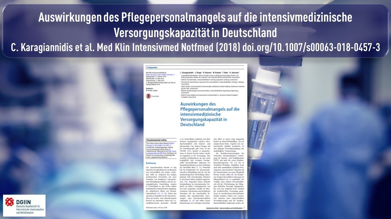  New Auswirkungen des Pflegepersonalmangels auf die intensivmedizinische Versorgungskapazität in Deutschl