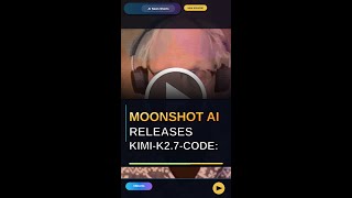 Moonshot AI Releases Kimi-K2.7-Code: Open-Source Coding Model With 30% #Shorts