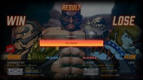 FIGHTING EX LAYER unclejoe134 vs LLS435 rank matches