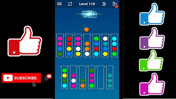 Ball Sort Puzzle Level 118 Color Sorting Games Level 118