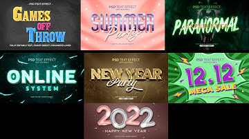 38+ 3D Text Effect in PSD Photoshop Tutorial Part 73