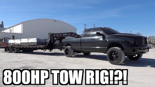 THE MOST WEIGHT I'VE EVER TOWED WITH THIS TRUCK!!! 10+ TONS & 800HP!!!