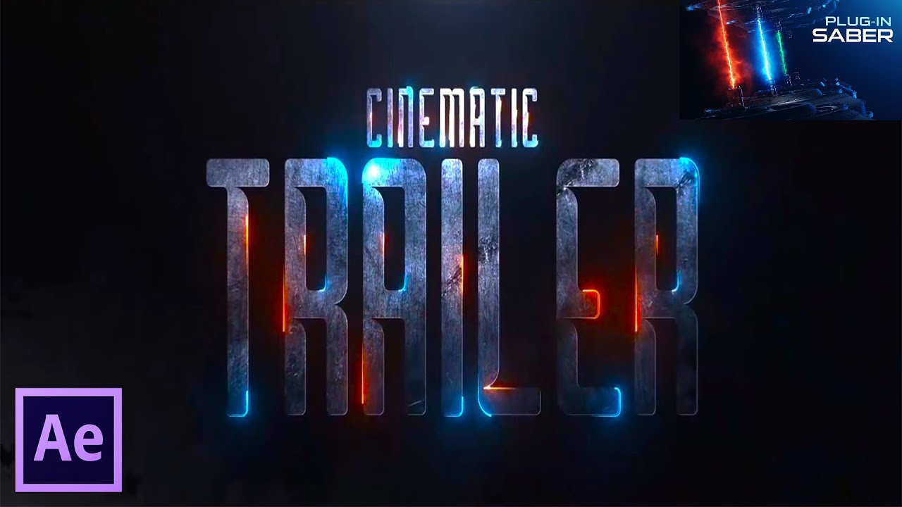 After Effects Tutorial: Awesome Cinematic Title Made With Saber Plugin ...