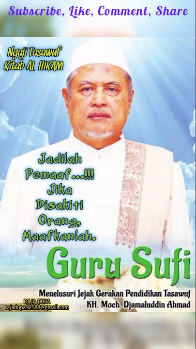 Jika Di Sakiti Orang, Maafkanlah. KH. Jamaluddin Ahmad. Kitab AL-HIKAM