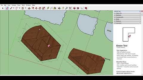 sketchup-desktop organizer tutorial - parts,3D,and exploded
