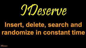 Design a data structure with operations Insert, Delete, Search and GetRandom in Constant Time