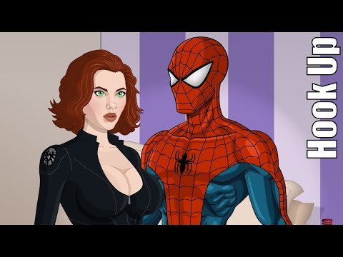 Cartoon Hook-Ups: Spider Man And Black Widow