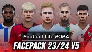 SP Football Life 2024 & PES 2021 - New Look Facepack 2023/2024 V5 | CPK & SIDER