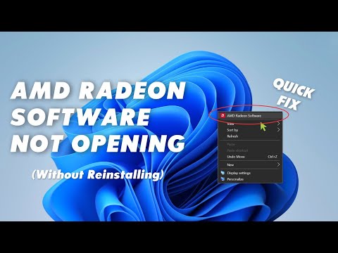 How to fix AMD RADEON Software Not Opening on Windows
